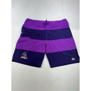 Quicksilver Board Shorts Melbourne Storm Australian Rugby Purple Mens 36 (XL)